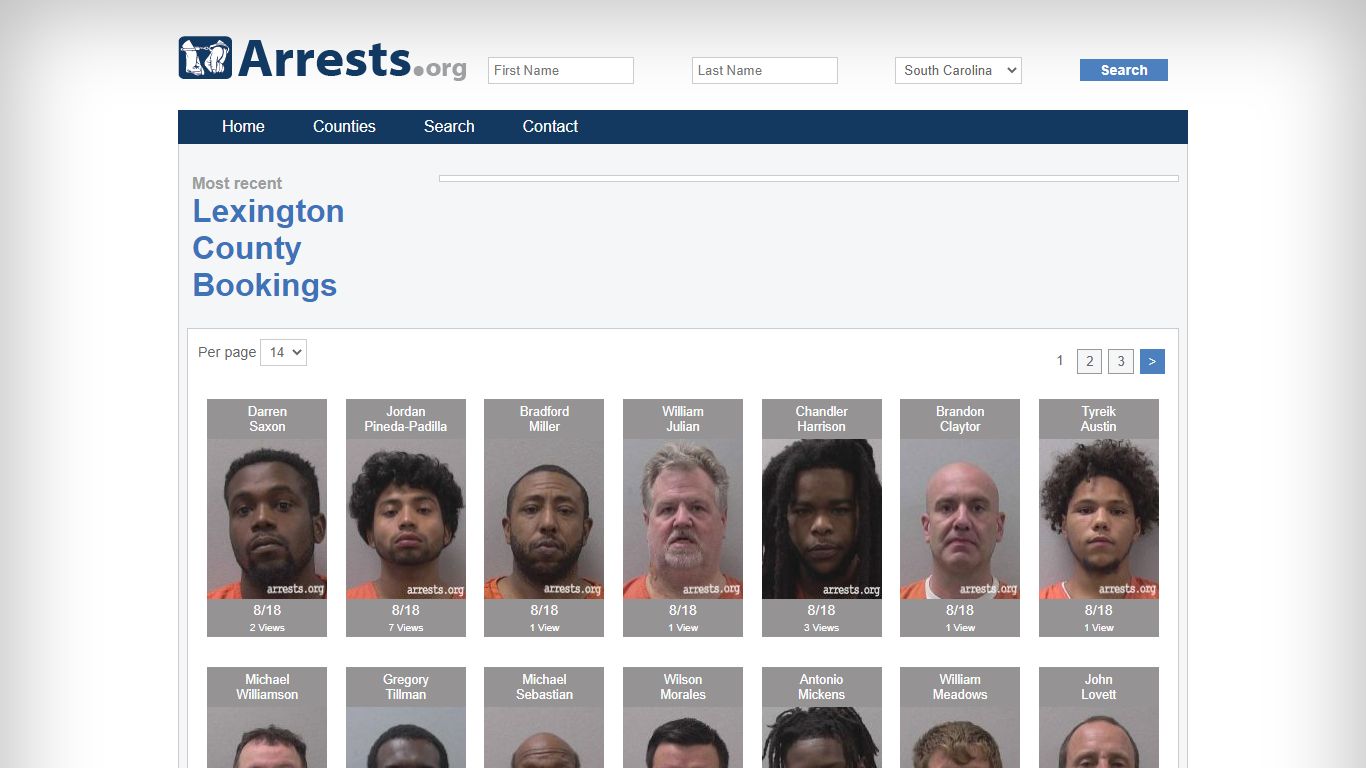 Lexington County Arrests and Inmate Search